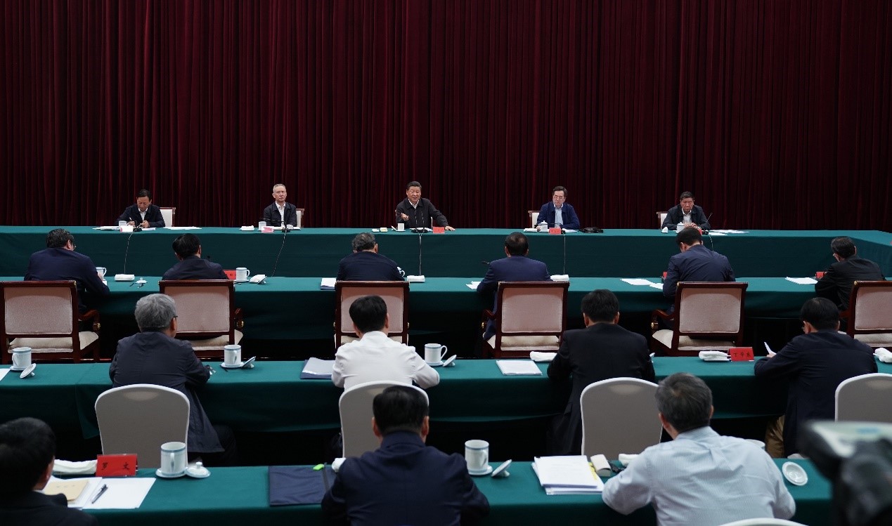 2019年5月20日至22日，中共中央總書(shū)記、國(guó)家主席、中央軍委主席習(xí)近平在江西考察，主持召開(kāi)推動(dòng)中部地區(qū)崛起工作座談會(huì)并發(fā)表重要講話。新華社記者 謝環(huán)馳 攝 