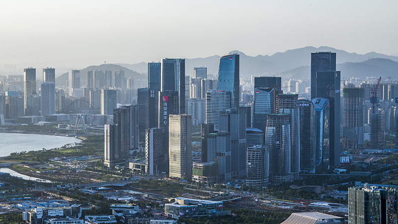 圖為深圳前海城市風光。